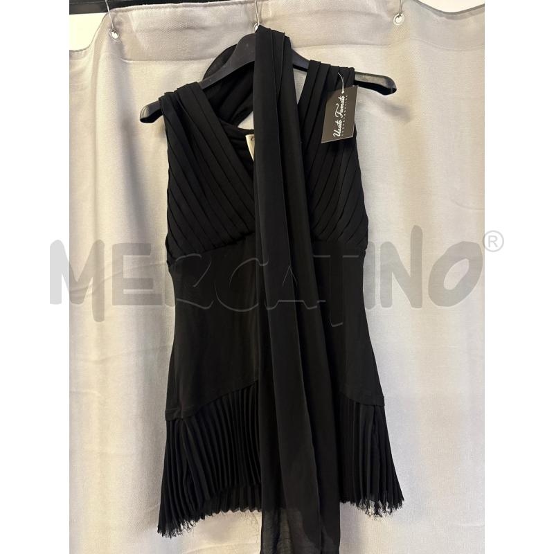 CANOTTA DONNA CRISTINA EFFE + FOULARD NERO | Mercatino dell'Usato Vinci - fraz. sovigliana 1