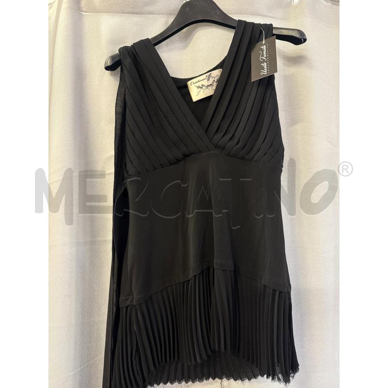CANOTTA DONNA CRISTINA EFFE + FOULARD NERO | Mercatino dell'Usato Vinci - fraz. sovigliana 2