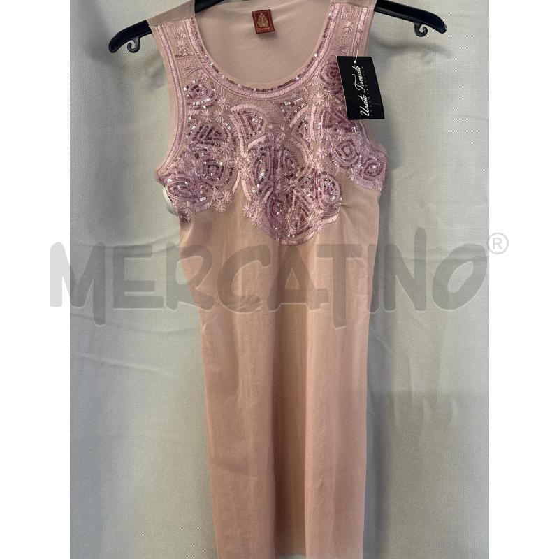 CANOTTA DONNA DONDUP ROSA RICAMO PAILLETTES | Mercatino dell'Usato Vinci - fraz. sovigliana 1
