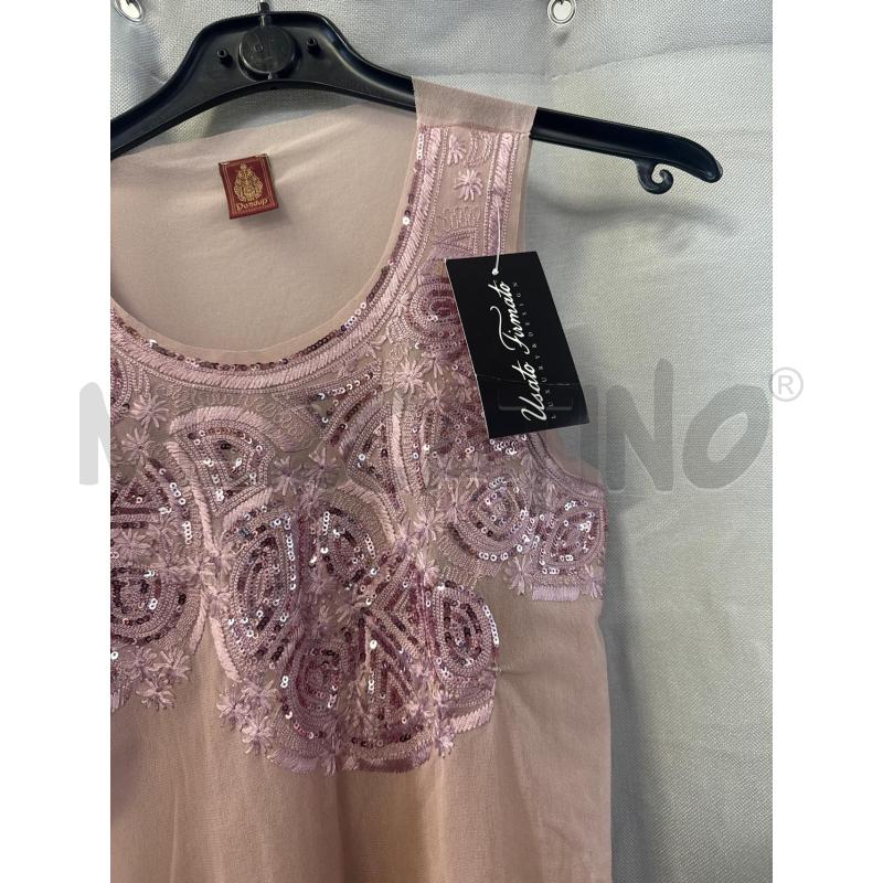 CANOTTA DONNA DONDUP ROSA RICAMO PAILLETTES | Mercatino dell'Usato Vinci - fraz. sovigliana 2