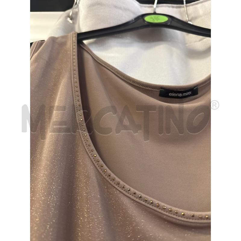 CANOTTA DONNA ELENA MIRO BEIGE GLITTER ORO  | Mercatino dell'Usato Vinci - fraz. sovigliana 2
