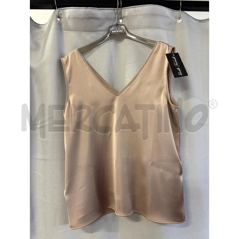 CANOTTA DONNA EMME MARELLA BEIGE DOPPIO SCOLLO TG.42 | Mercatino dell'Usato Vinci - fraz. sovigliana 1