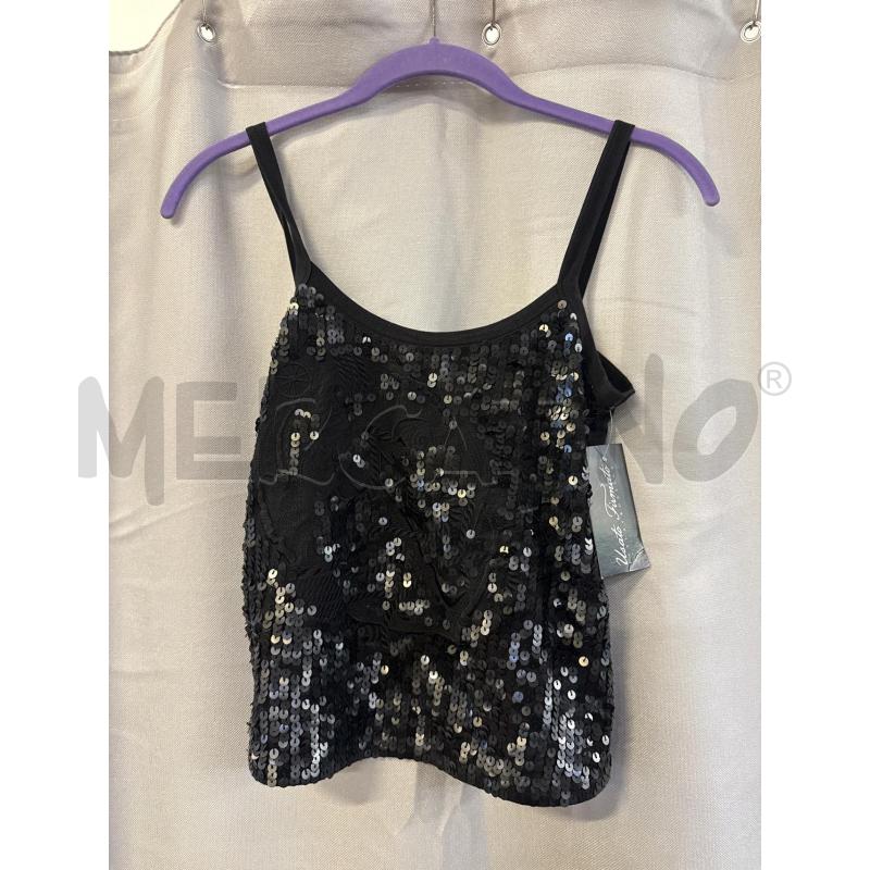 CANOTTA DONNA FERRE NERA PAILLETTES TG.S | Mercatino dell'Usato Vinci - fraz. sovigliana 1