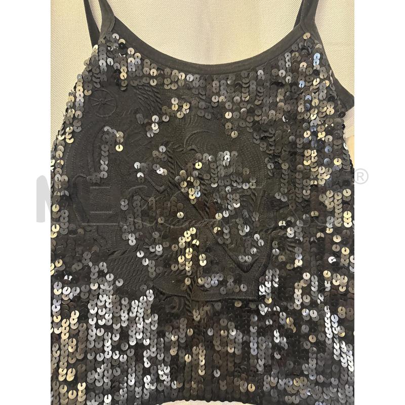 CANOTTA DONNA FERRE NERA PAILLETTES TG.S | Mercatino dell'Usato Vinci - fraz. sovigliana 2