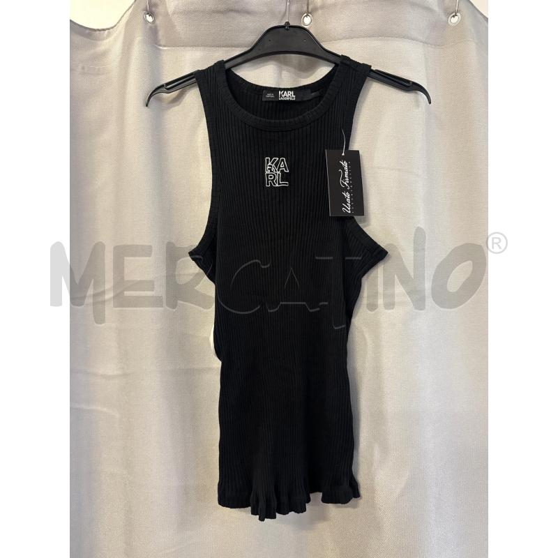 CANOTTA DONNA KARL LAGERFELD NERA TG.S | Mercatino dell'Usato Vinci - fraz. sovigliana 1