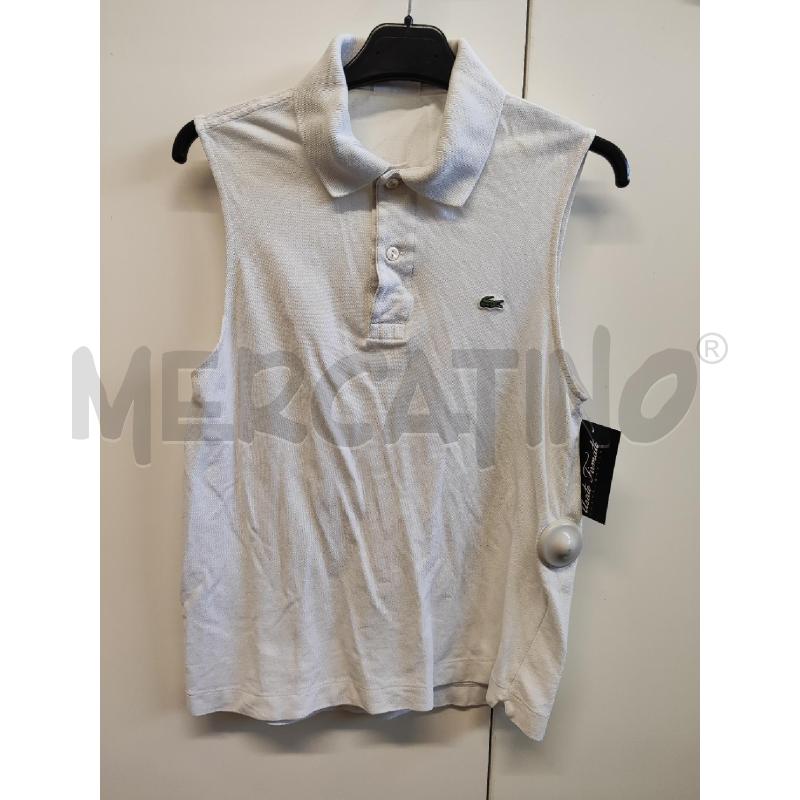 CANOTTA DONNA LACOSTE BIANCA TG.3 | Mercatino dell'Usato Vinci - fraz. sovigliana 1