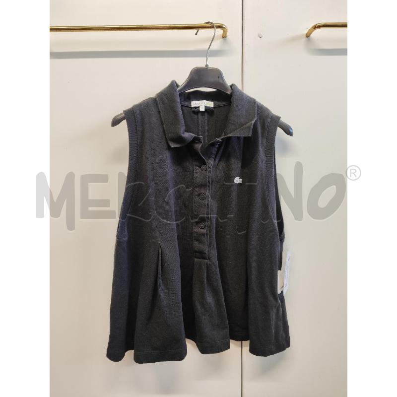 CANOTTA DONNA LACOSTE NERA TG.42 | Mercatino dell'Usato Vinci - fraz. sovigliana 1
