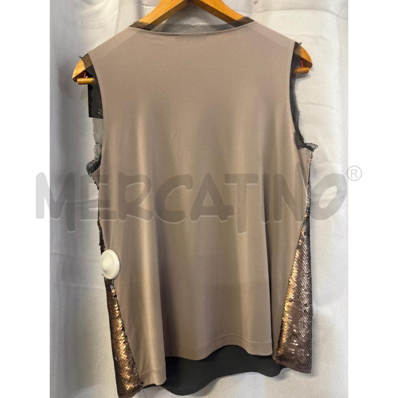 CANOTTA DONNA MARIELLA ROSATI PAILLETTES BRONZATE | Mercatino dell'Usato Vinci - fraz. sovigliana 2
