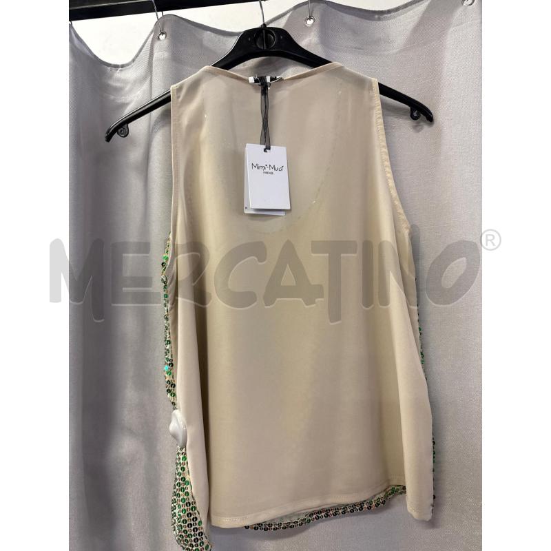 CANOTTA DONNA MIMI MUA PAILLETTES VERDE NUOVA TG.M | Mercatino dell'Usato Vinci - fraz. sovigliana 2