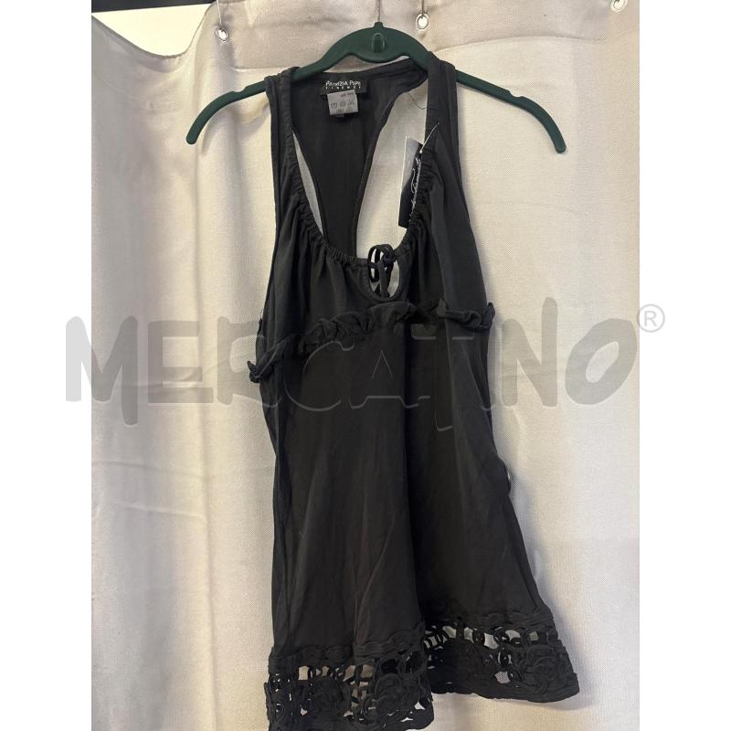 CANOTTA DONNA PATRIZIA PEPE NERA TG.44 | Mercatino dell'Usato Vinci - fraz. sovigliana 1