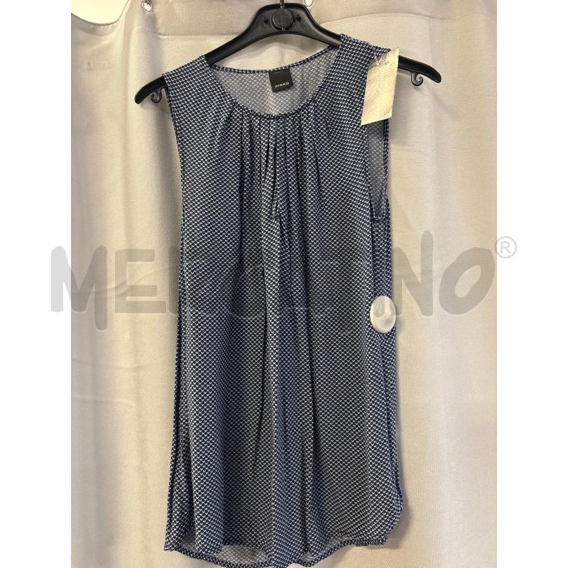 CANOTTA DONNA PINKO BLU V AZZURRE TG.44 | Mercatino dell'Usato Vinci - fraz. sovigliana 1