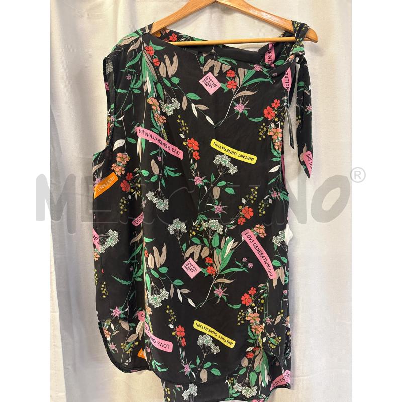 CANOTTA DONNA PINKO NERO FLOREALE TG.46 | Mercatino dell'Usato Vinci - fraz. sovigliana 1