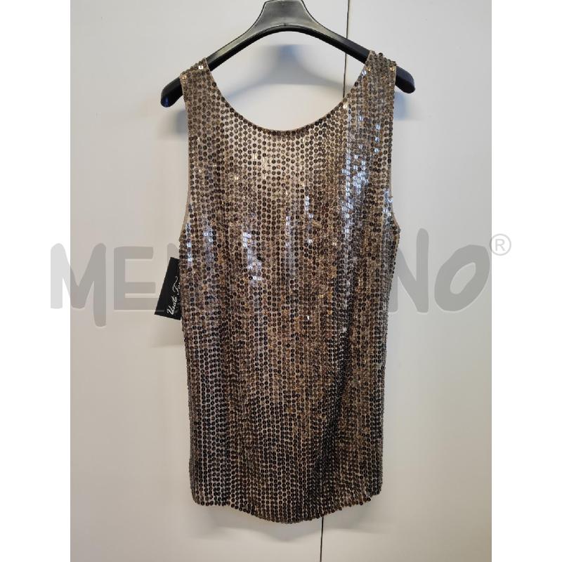 CANOTTA DONNA PINKO PAILLETTES BRONZATE TG.M | Mercatino dell'Usato Vinci - fraz. sovigliana 4