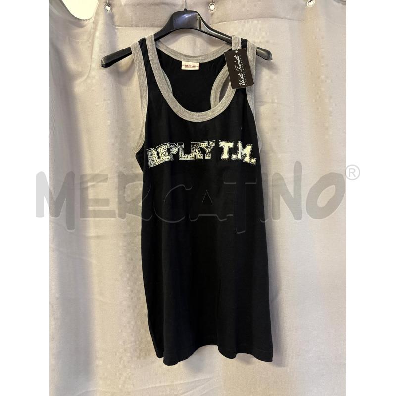 CANOTTA DONNA REPLAY NERA TG.M | Mercatino dell'Usato Vinci - fraz. sovigliana 1