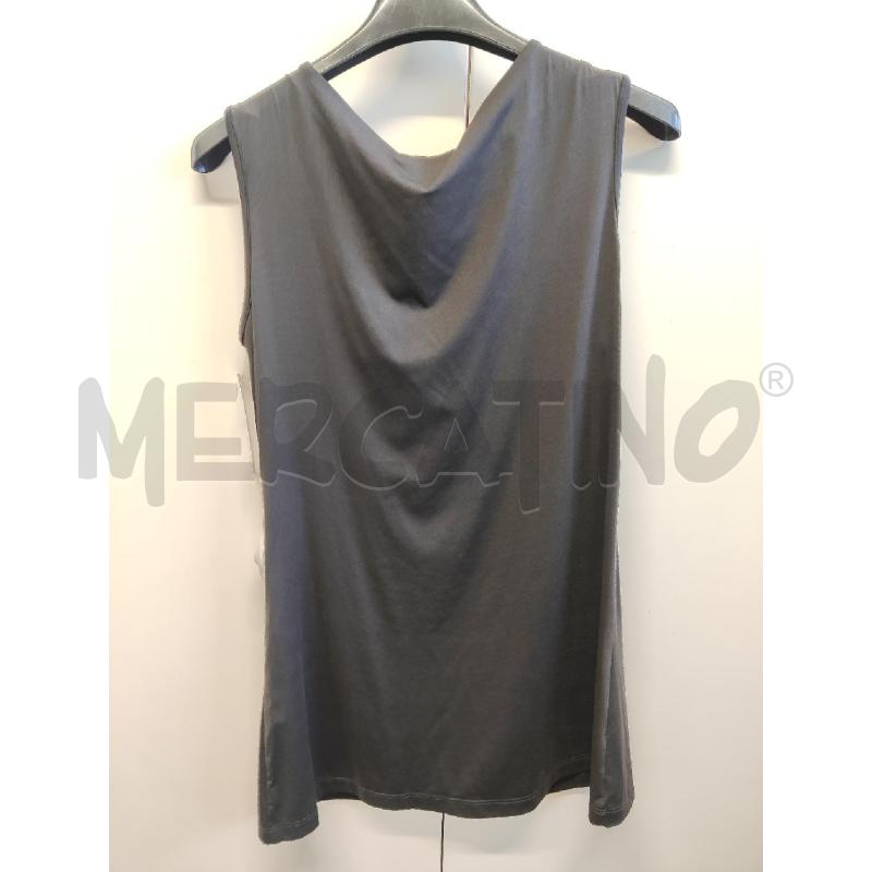 CANOTTA DONNA SAVE THE QUEEN NERA FRANGIA GRIGIA TG.M | Mercatino dell'Usato Vinci - fraz. sovigliana 3