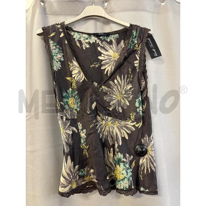 CANOTTA DONNA SEVENTY GRIGIA FIORI TG.46 | Mercatino dell'Usato Vinci - fraz. sovigliana 1