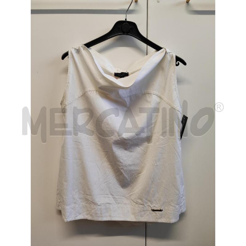 CANOTTA DONNA TWIN SET PANNA FIOCCHI NERI DIETRO TG.16 | Mercatino dell'Usato Vinci - fraz. sovigliana 1