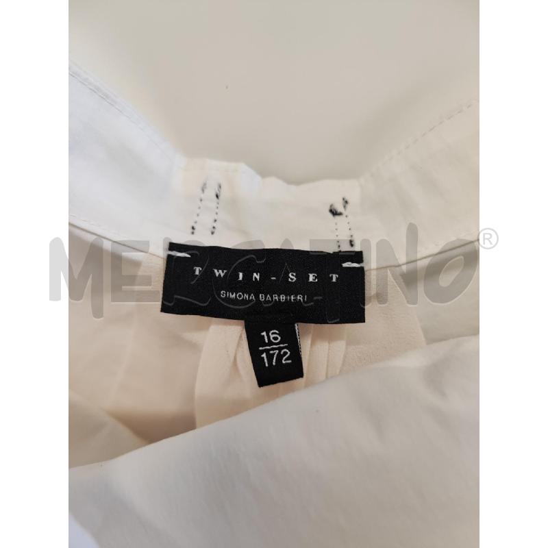 CANOTTA DONNA TWIN SET PANNA FIOCCHI NERI DIETRO TG.16 | Mercatino dell'Usato Vinci - fraz. sovigliana 2