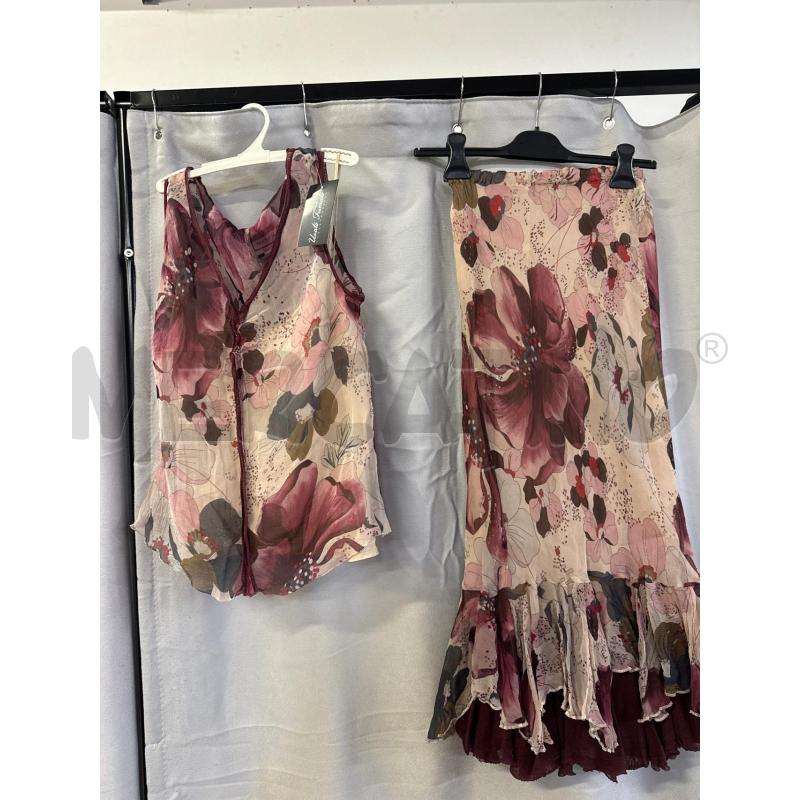 CANOTTA DONNA + GONNA MAX & CO FANTASIA ROSA TG.44 | Mercatino dell'Usato Vinci - fraz. sovigliana 1