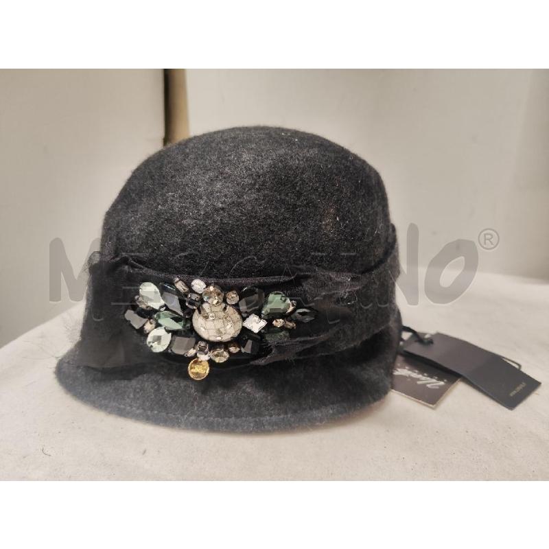 CAPPELLO DONNA ELISABETTA FRANCHI PANNO GRIGIO TG.55 | Mercatino dell'Usato Vinci - fraz. sovigliana 1