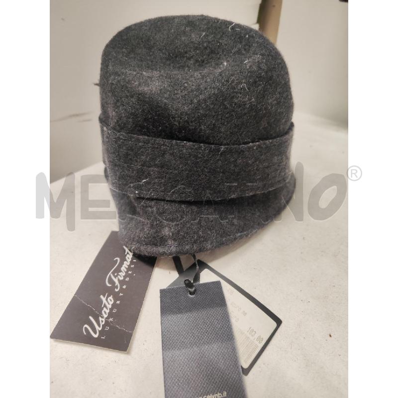 CAPPELLO DONNA ELISABETTA FRANCHI PANNO GRIGIO TG.55 | Mercatino dell'Usato Vinci - fraz. sovigliana 2