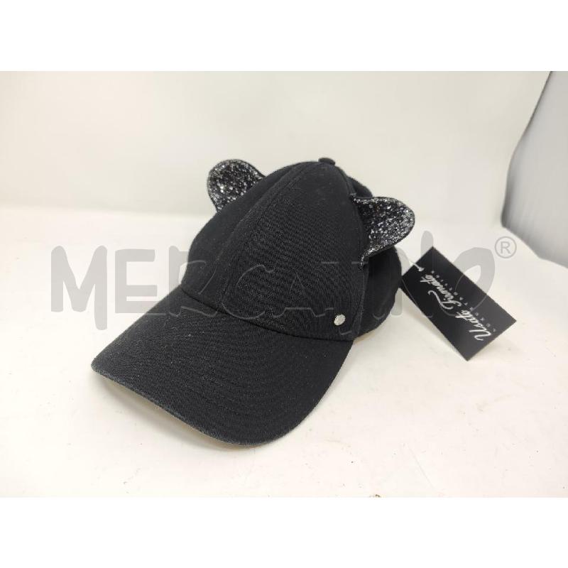 CAPPELLO DONNA KARL LAGERFELD NERO ORECCHIE GLITTER TG.ONE | Mercatino dell'Usato Vinci - fraz. sovigliana 1