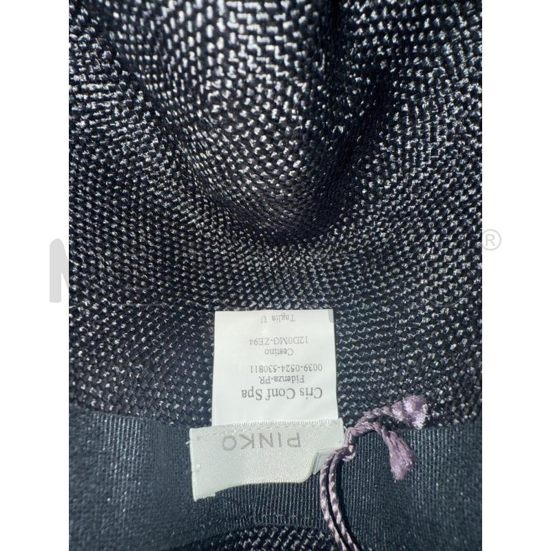 CAPPELLO DONNA PINKO PAGLIA NERO NUOVO TG.U | Mercatino dell'Usato Vinci - fraz. sovigliana 2