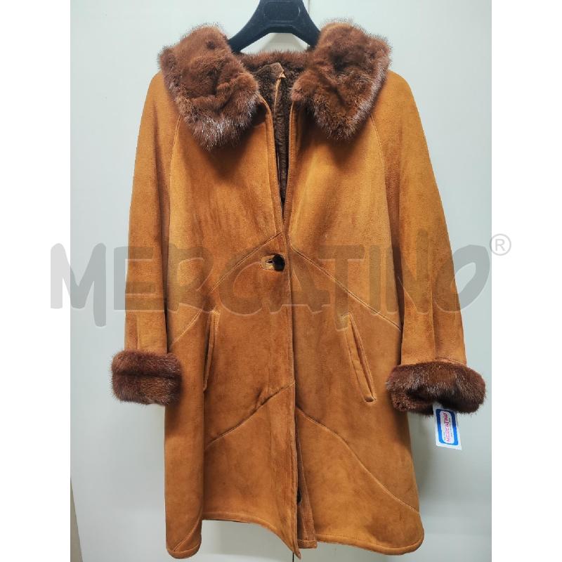CAPPOTTO DONNA SHEARLING SCAMOSCIATO COLLO E MANOPOLE VISONE TG.44 | Mercatino dell'Usato Vinci - fraz. sovigliana 1
