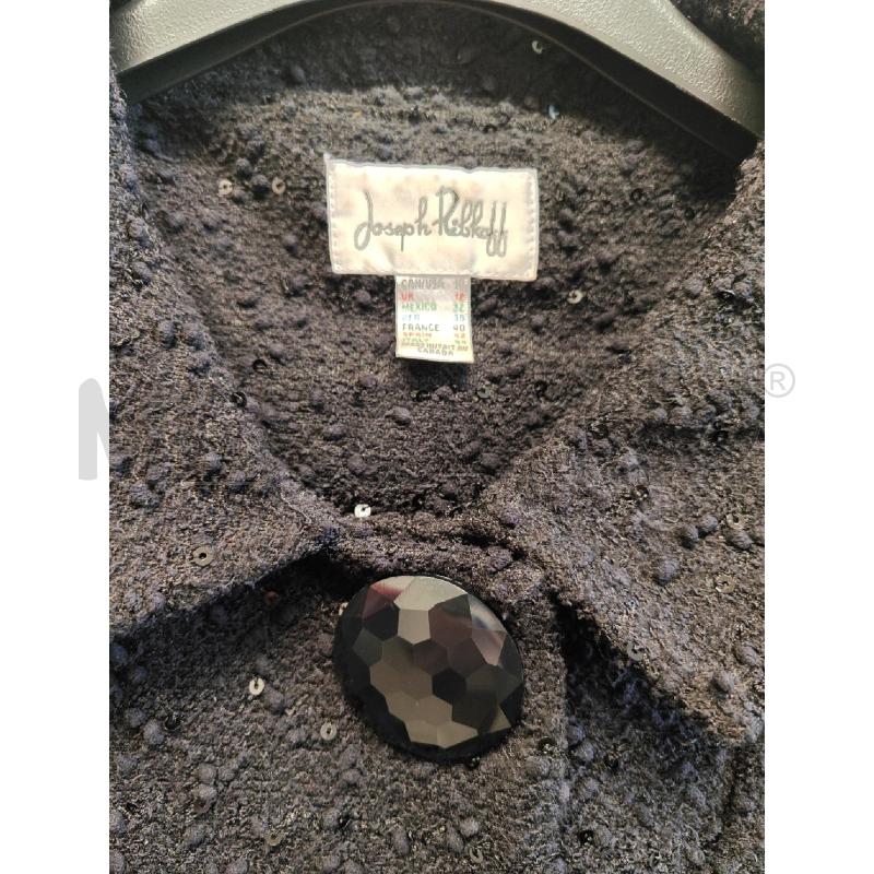 CAPPOTTO DONNA # JOSEPH RIBHOFF NERO PAILLETTES TG.44 | Mercatino dell'Usato Vinci - fraz. sovigliana 2