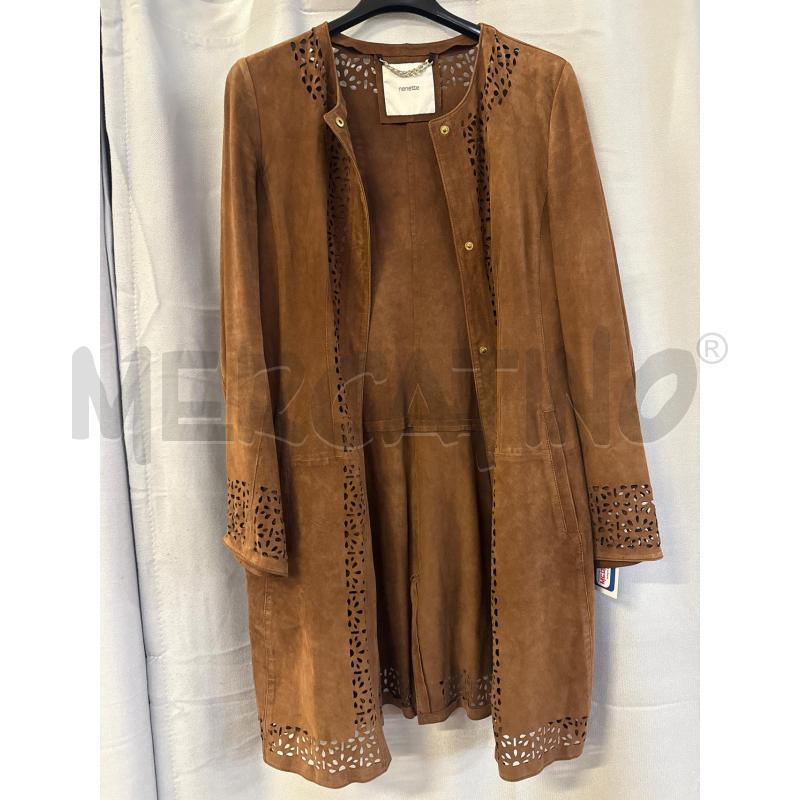CAPPOTTO DONNA # NENETTE SCAMOSCIATO BEIGE TG.44 | Mercatino dell'Usato Vinci - fraz. sovigliana 1