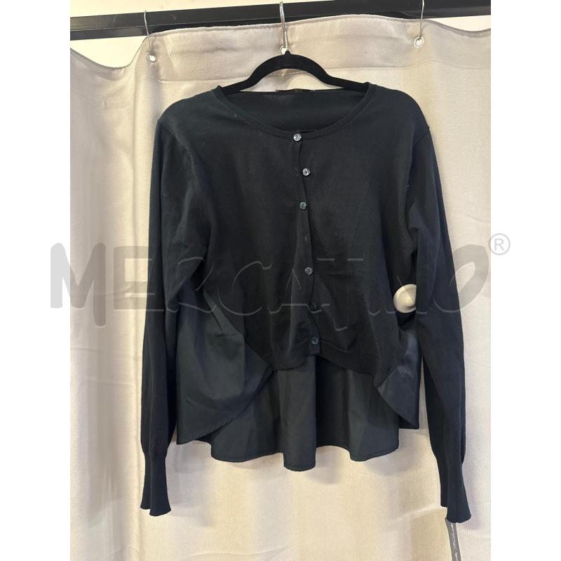 CARDIGAN DONNA ALPHA NERO DIETRO COTONE TG.48 | Mercatino dell'Usato Vinci - fraz. sovigliana 1