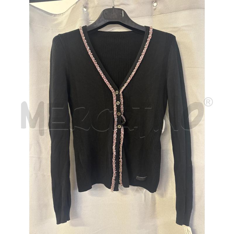CARDIGAN DONNA DOLCE&GABBANA NERA BORDO ROSA TG.S | Mercatino dell'Usato Vinci - fraz. sovigliana 1