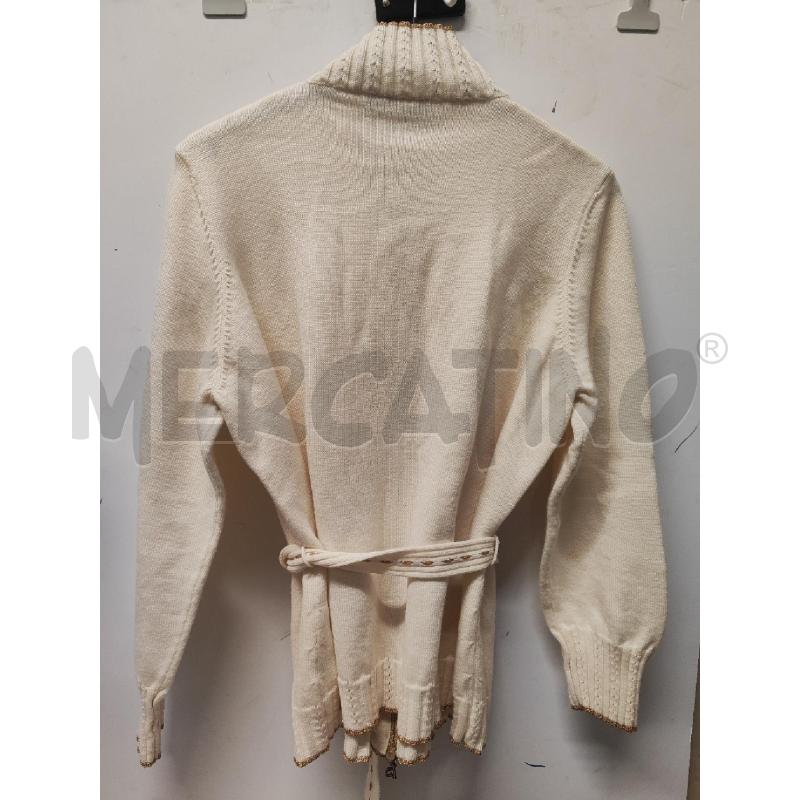 CARDIGAN DONNA LUISA SPAGNOLI CREMA BORDINO ORO TG.XL | Mercatino dell'Usato Vinci - fraz. sovigliana 4