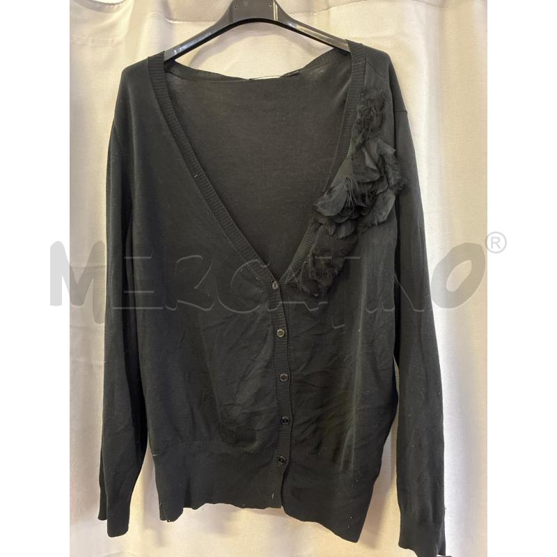 CARDIGAN DONNA SEVENTY NERO TG.44 FIORE | Mercatino dell'Usato Vinci - fraz. sovigliana 1