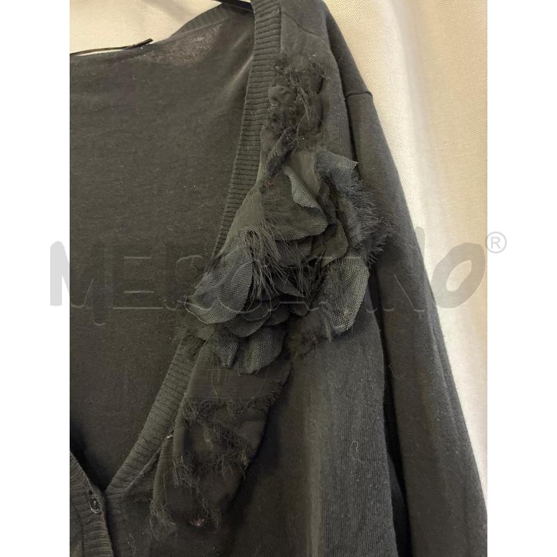 CARDIGAN DONNA SEVENTY NERO TG.44 FIORE | Mercatino dell'Usato Vinci - fraz. sovigliana 2
