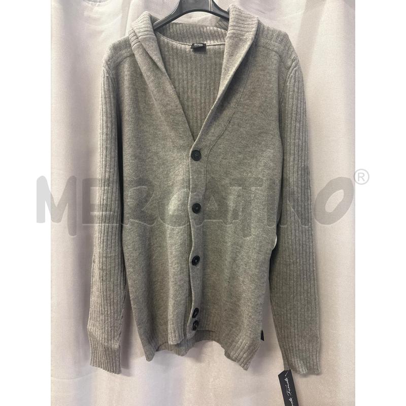 CARDIGAN UOMO BOSS GRIGIO SLIM FIT TG.L | Mercatino dell'Usato Vinci - fraz. sovigliana 1