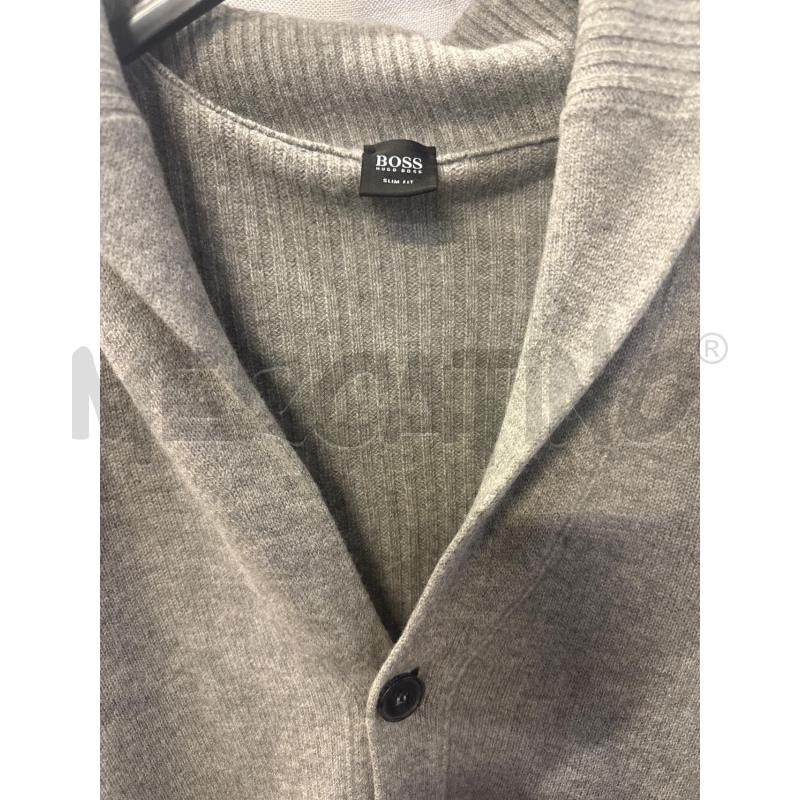 CARDIGAN UOMO BOSS GRIGIO SLIM FIT TG.L | Mercatino dell'Usato Vinci - fraz. sovigliana 2