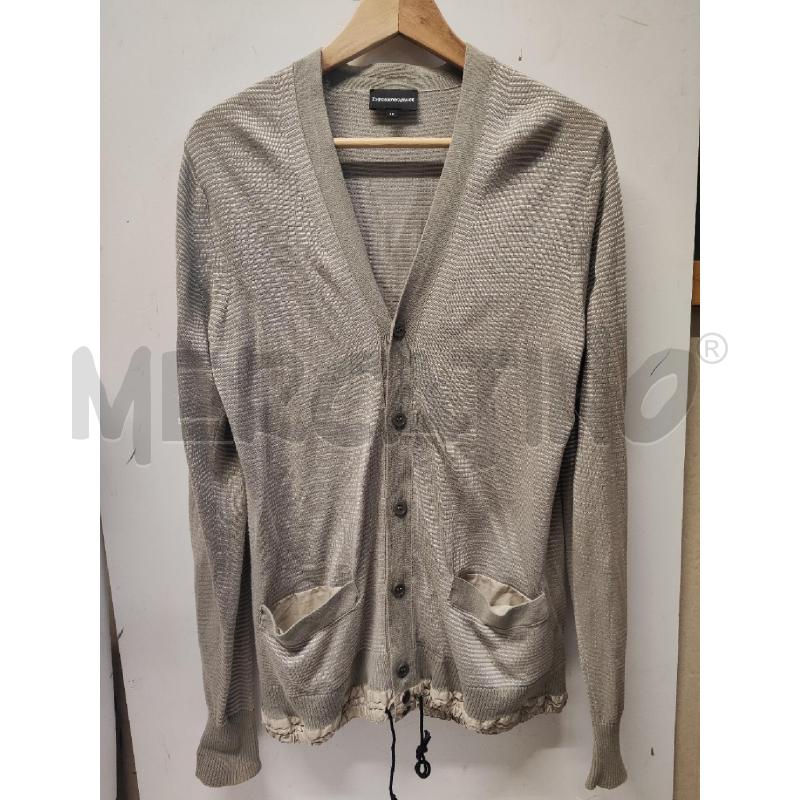 CARDIGAN UOMO EMPORIO ARMANI RIGHE BEIGE TG.46 | Mercatino dell'Usato Vinci - fraz. sovigliana 1
