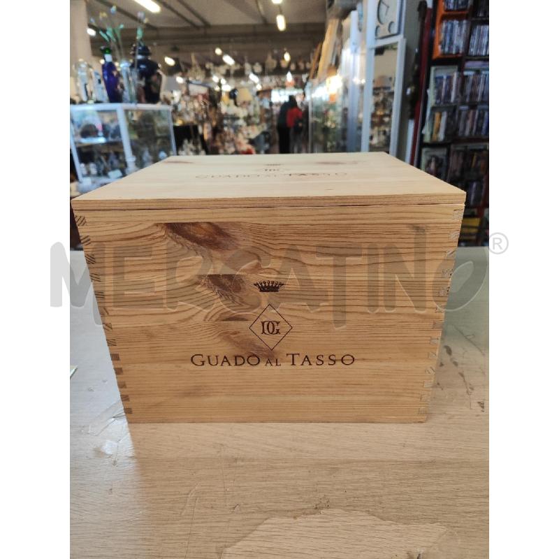 CASSETTA LEGNO X VINI GUADO AL TASSO | Mercatino dell'Usato Vinci - fraz. sovigliana 1