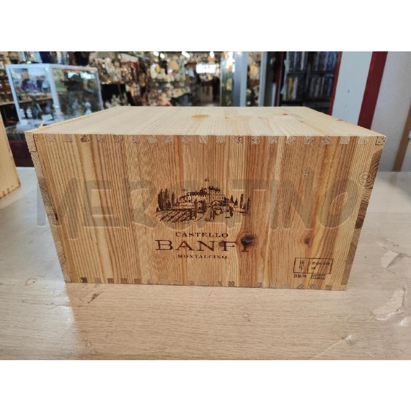 CASSETTA LEGNO X VINO CASTELLO BANFI | Mercatino dell'Usato Vinci - fraz. sovigliana 1