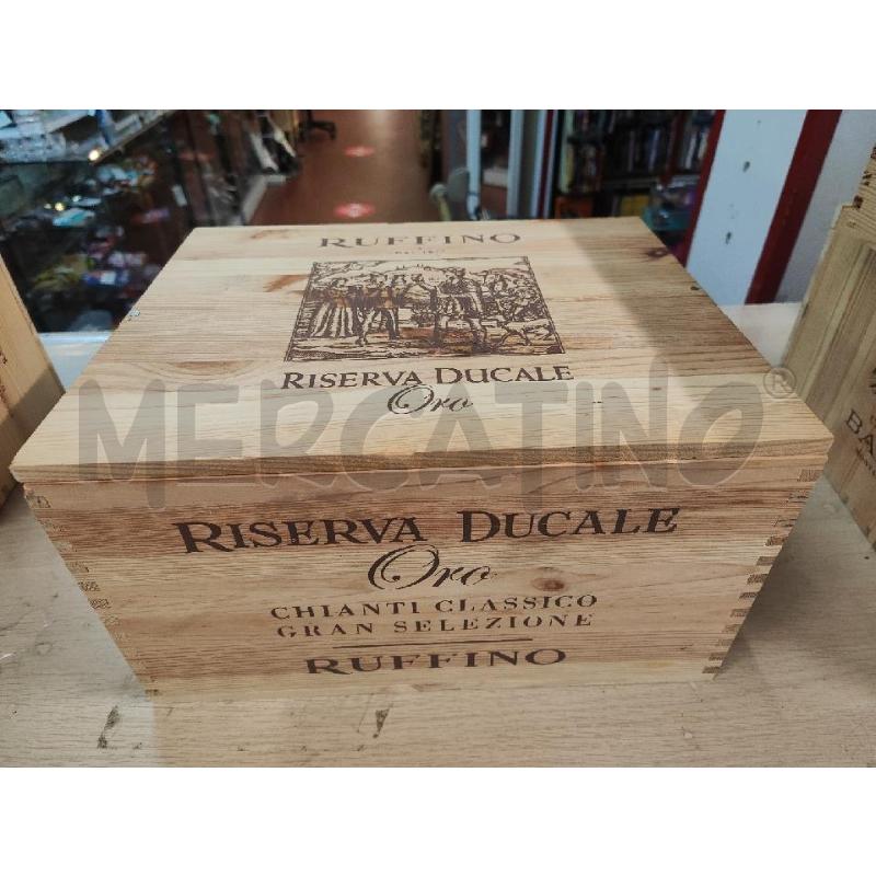 CASSETTA LEGNO X VINO RUFFINO | Mercatino dell'Usato Vinci - fraz. sovigliana 1