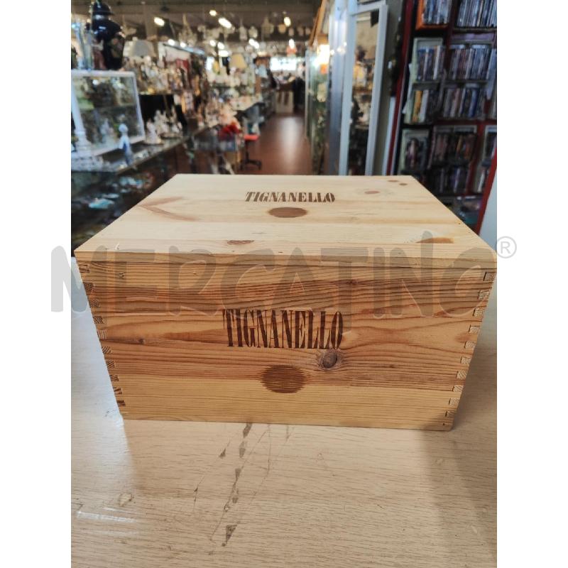 CASSETTA LEGNO X VINO TIGNARELLO | Mercatino dell'Usato Vinci - fraz. sovigliana 1