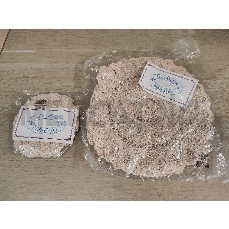 CENTRINI TONDI VARI PEZZI 2 MISURE BEIGE NUOVI | Mercatino dell'Usato Vinci - fraz. sovigliana 1