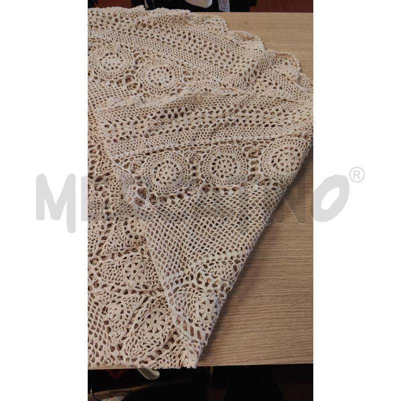 CENTRO TONDO UNCINETTO 85CM BEIGE FATTO A MANO | Mercatino dell'Usato Vinci - fraz. sovigliana 3