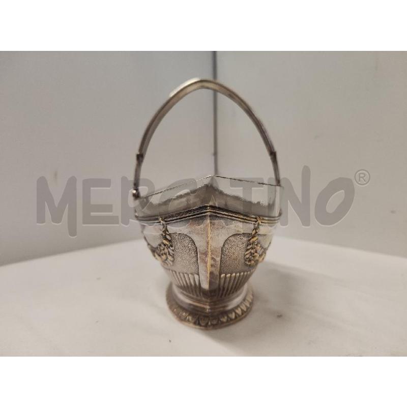 CESTINO LIBERTY VETRO E METALLO PRODUZIONE AUSTRIACA  | Mercatino dell'Usato Vinci - fraz. sovigliana 2