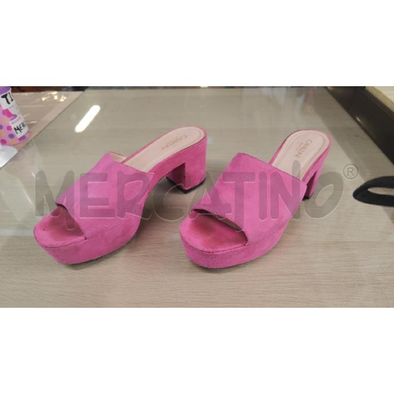 CIABATTE DONNA CAVALLINI SCAMOSCIATE ROSA N.39 | Mercatino dell'Usato Vinci - fraz. sovigliana 1