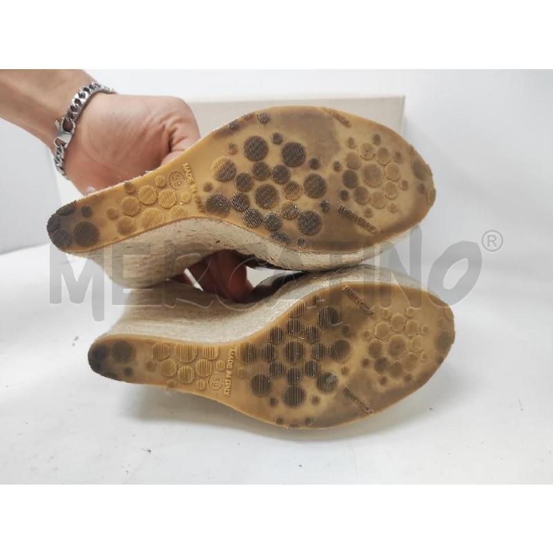 CIABATTE DONNA JIMMY CHOO DORATE ZEPPA CORDA N.39 | Mercatino dell'Usato Vinci - fraz. sovigliana 4