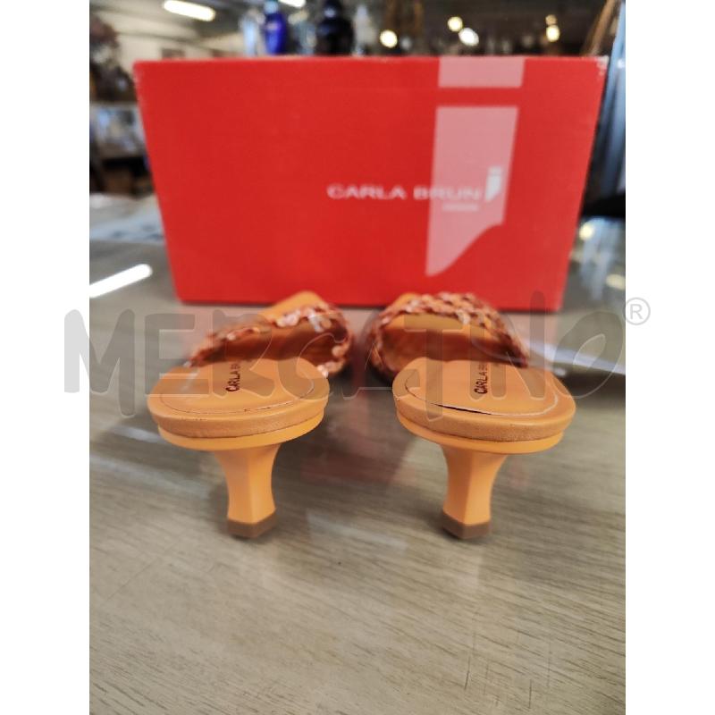 CIABATTE DONNA # CARLA BRUNI PAILLETTES SALMONE N.38 | Mercatino dell'Usato Vinci - fraz. sovigliana 3