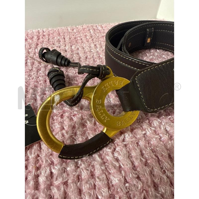CINTURA DONNA BALLY PELLE MARRONE TG.80/32 | Mercatino dell'Usato Vinci - fraz. sovigliana 2