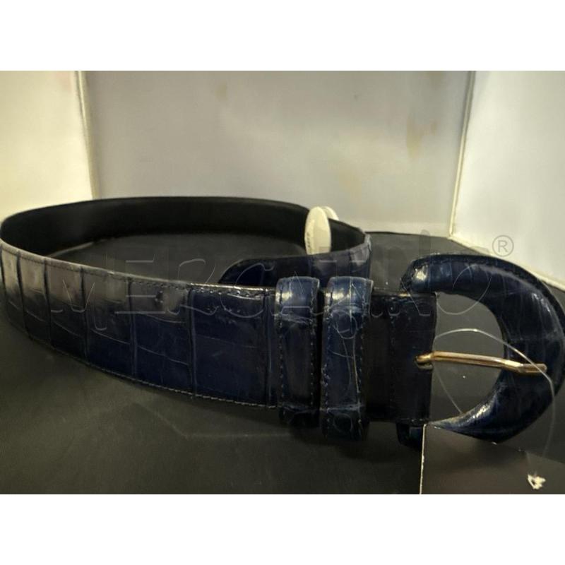 CINTURA DONNA COCCODRILLO BLU | Mercatino dell'Usato Vinci - fraz. sovigliana 1